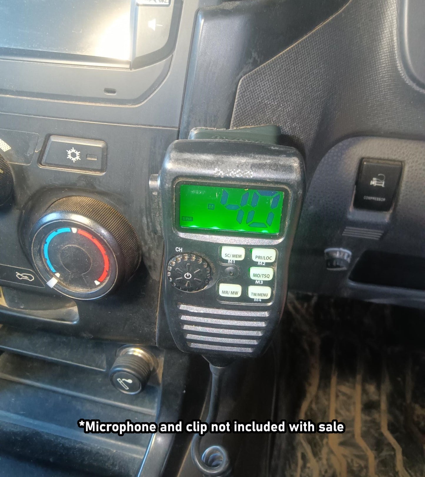 UHF Mic Dash Mount to Suit Isuzu D-Max Second Generation