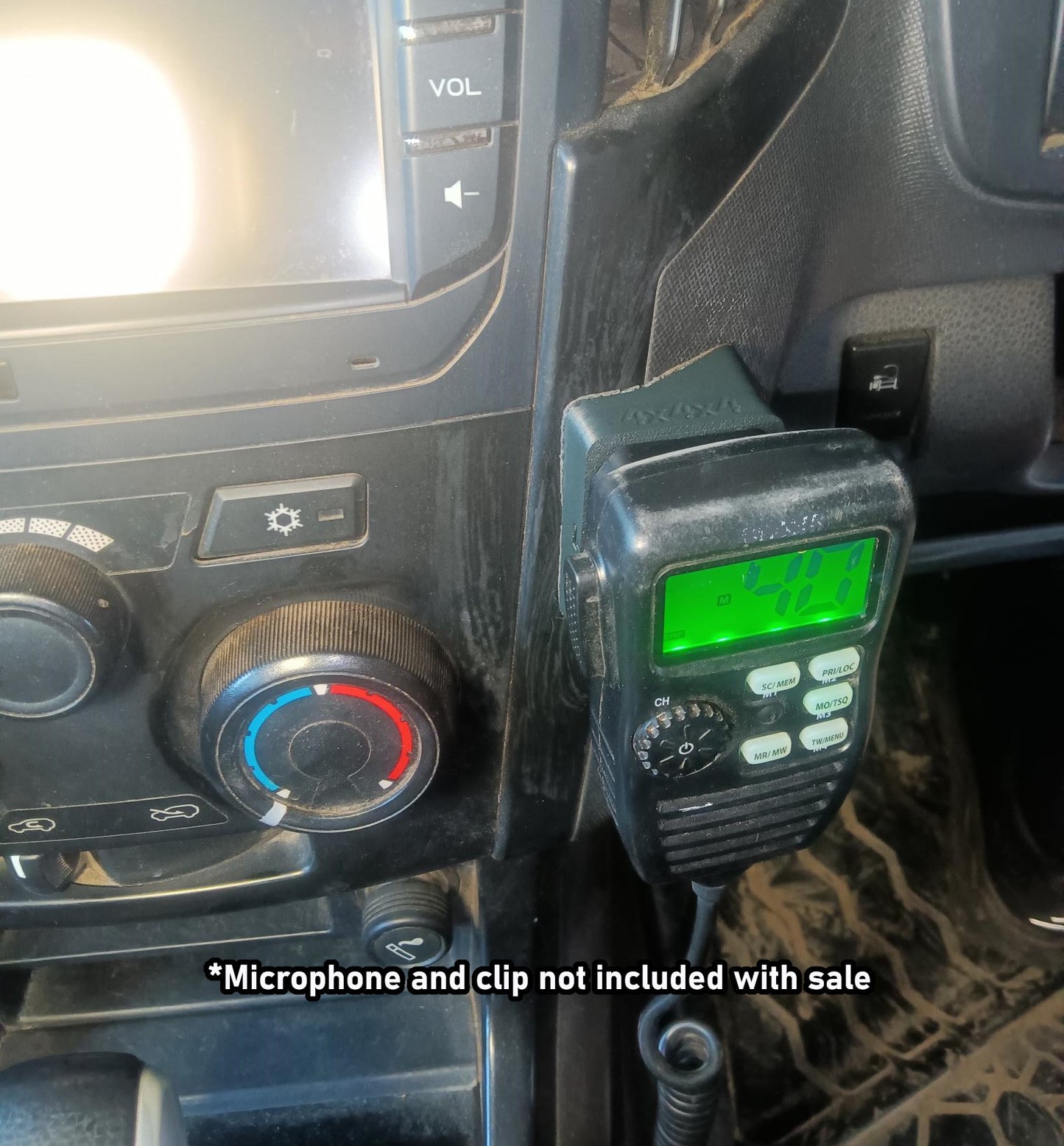 UHF Mic Dash Mount to Suit Isuzu D-Max Second Generation